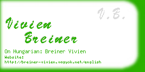 vivien breiner business card